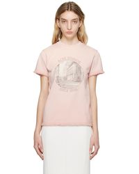 Acne Studios - T-shirt rose à image imprimée - Lyst