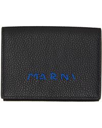 Marni - Mending' Leather Trifold Wallet - Lyst