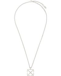 Off-White c/o Virgil Abloh - Silver Arrow Pendant Necklace - Lyst