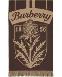 Burberry - Wool Thistle Shield Scarf - Lyst