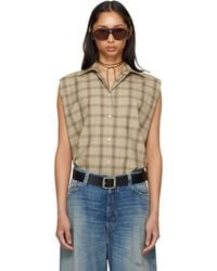Acne Studios - Check Button-Up Vest - Lyst
