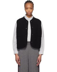 Cordera - ブラック ボクシー コットン ベスト - Lyst