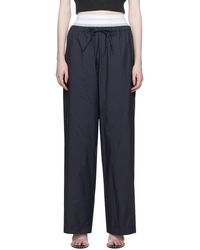 Alexander Wang - Navy Striped Lounge Pants - Lyst