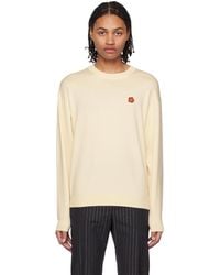 KENZO - Off-white Paris Boke Flower Sweater - Lyst