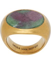 Dries Van Noten - Stone Signet Ring - Lyst