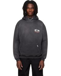 Represent - Pull À Capuche Noir À Plaque À Logo - Lyst