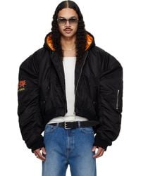 Lu'u Dan - ブラック Distorted Ma1 ボンバージャケット - Lyst