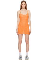 ERL - Robe courte à bord festonné - Lyst