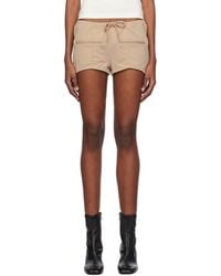 Courreges - Drawstring Mini Shorts - Lyst