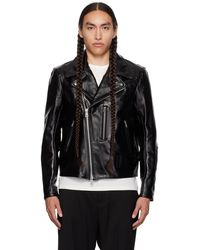 Our Legacy - Blouson hellraiser noir en cuir - Lyst