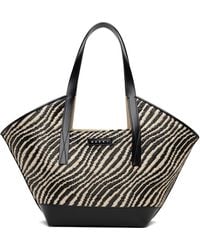 Marni - Raffia-Effect Waves Small Tote - Lyst