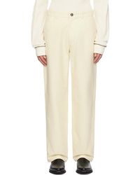 WOOD WOOD - Pantalon willy blanc cassé - Lyst