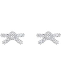 ShuShu/Tong - Yvmin Edition Gem Bowknot Small Earrings - Lyst