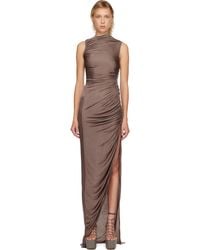 Rick Owens - Taupe Concordians Svita Maxi Dress - Lyst