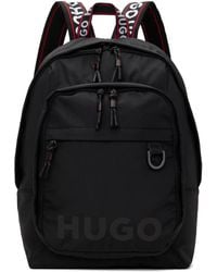 HUGO - Logo-Print Branded Backpack - Lyst