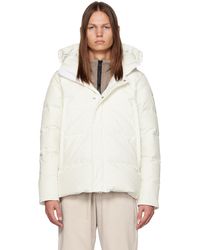 Canada Goose - Blouson Wyndham Blanc Rembourré En Duvet - Lyst