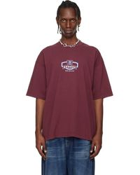 Vetements - Burgundy 'Brugge' Tourist T-Shirt - Lyst