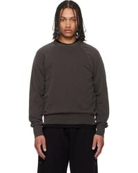 Les Tien - French Terry Binded Neck Raglan Sweatshirt - Lyst