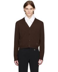 WOOYOUNGMI - Brown Cropped Cardigan - Lyst