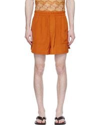 Dries Van Noten - Orange Three-pocket Shorts - Lyst