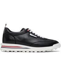 Thom Browne - Soft Nappa Rwb Tech Runner Sneakers - Lyst