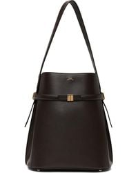 TOTEME - Belted Leather Bucket Bag - Lyst
