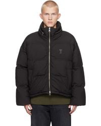 メンズ Acne Studios クリンクル ダウンジャケット ブラック | Lyst