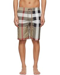burberry swimsuit mens brown