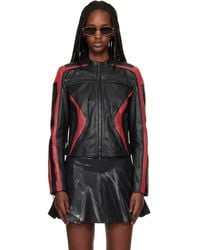 DIESEL - L-Ovable Leather Jacket - Lyst