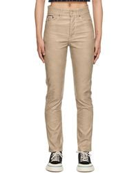 Eytys - Taupe Solstice Faux-Leather Jeans - Lyst