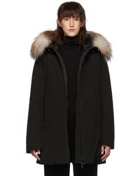 Moncler Black Down Blavet Parka