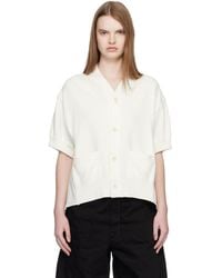 Sacai - Denim & Knit Cardigan - Lyst