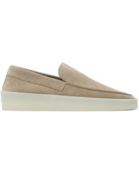 Fear Of God Suede 'the Loafer' Loafers - Natural