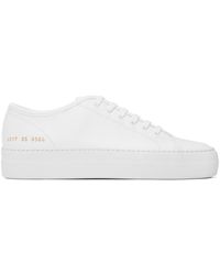 Common Projects - ホワイト Tournament Super ローカットスニーカー - Lyst