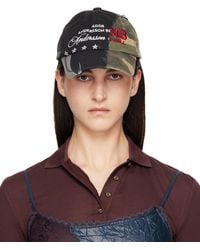 ANDERSSON BELL - Khaki Camouflage Split Paneled Cap - Lyst