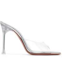 AMINA MUADDI - Transparent Alexa Glass Slipper 105 Heeled Sandals - Lyst