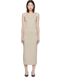 Maison Kitsuné - Baby Fox Ribbed Tank Maxi Dress - Lyst