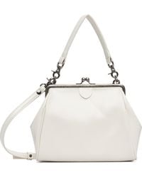 Y's Yohji Yamamoto - Off- Semi-Matte Leather Metal Clasp Bag - Lyst