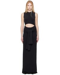 Balmain - ブラック ノット カットアウト マキシドレス - Lyst