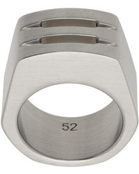 Rick Owens - Silver Grill Ring - Lyst