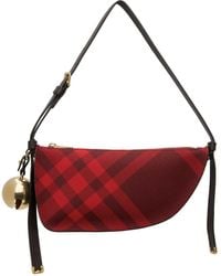 Burberry - Mini sac à bandoulière graphique rouge - Lyst