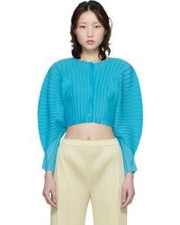 Pleats Please Issey Miyake - Rib Pleats January Cardigan - Lyst