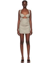 Dion Lee - Robe Courte À Glissières Et À Armatures - Lyst