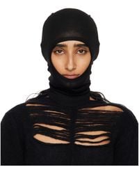 Rick Owens Gimp Balaclava in Black | Lyst