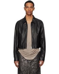 メンズ Rick Owens Alice Strobe レザージャケット ブラック | Lyst