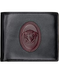 Versace - Roomy Leather Bifold Wallet - Lyst