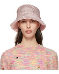 Kara - Ssense Exclusive Crystal Mesh Bucket Hat - Lyst