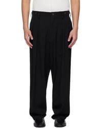Yohji Yamamoto - Wool Gaberdine 2 Tucks Suspender Trousers - Lyst