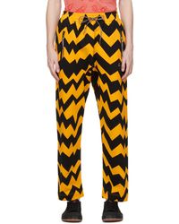 Vivienne Westwood - Pantalon de survêtement jaune et noir à motif graphique - Lyst
