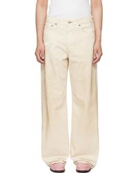 Acne Studios - Off- 1981 U Trafalgar Leather Jeans - Lyst